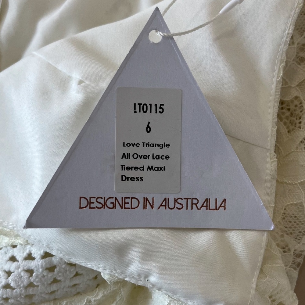Love Triangle Tiered Ruffle Lace Maxi Dress - Picture 10 of 15